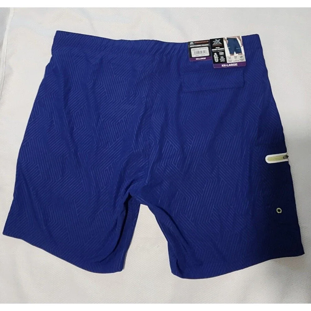 Zeroxposur Swim Trunks Size XXLARGE Color Blue With Pockets (B#7)